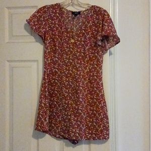 Print Romper, XS, By Aqua